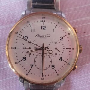 Kenneth Cole Silver and Gold Men's Watch